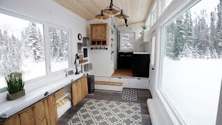 Open Concept Modern Tiny House with Elevator Bed anawhite [upl. by Assilev846]