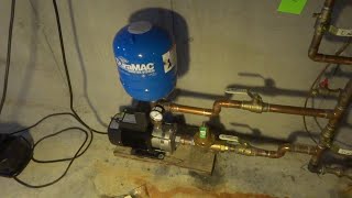 WATER BOOSTER PUMP IN HOUSE CYCLING ON AND OFF [upl. by Ynad683]