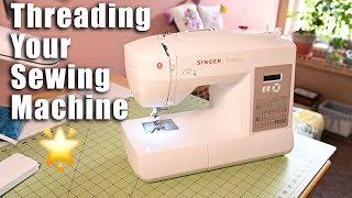 THREAD YOUR SEWING MACHINE  Singer Brilliance 6180 Sewing Machine [upl. by Casady454]