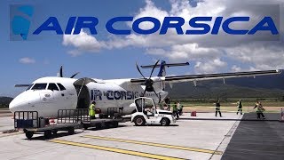 AIR CORSICA ATR 72500  AJACCIO  NICE [upl. by Nickey]