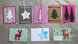 DIY 8 Kerstkaarten met een cadeautje [upl. by Nylicaj]