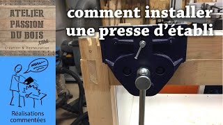 COMMENT INSTALLER UNE PRESSE DETABLI SUR UN PIETEMENT EN BOIS [upl. by Megargee]