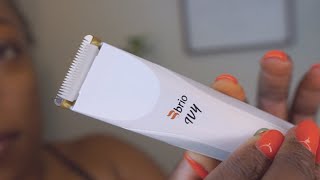 HOW TO TRIM YOUR PUBIC HAIR  Brio Ivy Trimmer Review [upl. by Buonomo]