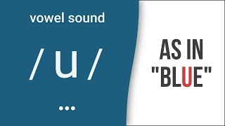 Vowel Sound  u  as in quotbluequot American English Pronunciation [upl. by Lletram]