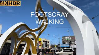 Walking Around Footscray  Melbourne Australia  4K HDR [upl. by Ahseem]