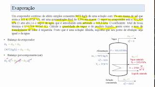 Evaporadores  Exercício 1 [upl. by East]