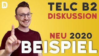 telc B2 mündliche Prüfung Teil 2 Diskussion  Beispiel  Übungstest 2019 [upl. by Nairdad]