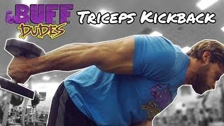 How to Perform Dumbbell Triceps Kickback Exercise [upl. by Nidorf]