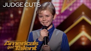 Patches 13YearOld Rapper Returns With New Original Rap  Americas Got Talent 2018 [upl. by Naed]