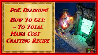 WORKS in 325 PoE  HOW to GET  To TOTAL MANA COST Crafting Recipe Two Versions [upl. by Ayanad27]