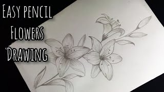 How To Draw Flowers Easy Step By Step Tutorial For Beginners [upl. by Bible992]