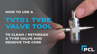 TVT01 Tyre Valve Tool Demonstration How to use [upl. by Sseb703]