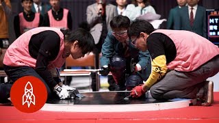 The Freakishly Fast World of Robot Sumo [upl. by Bick]