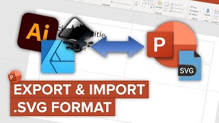 PowerPoint Export and Import SVG Shapes  ⏲ Only One Minute [upl. by Noiemad]