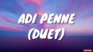 Adi Penne Duet Lyrics  Naam [upl. by Carder]