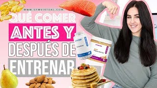 Qué comer antes y después de hacer ejercicio  GymVirtual [upl. by Malsi]