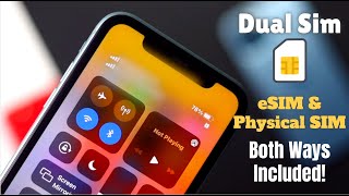 Dual SIM on iPhone How to Use  eSIM amp Physical SIM – Both ways Included [upl. by Trebron]