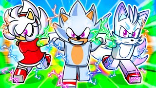 Having a HYPER SONIC FAMILY in Roblox [upl. by Ocinom]