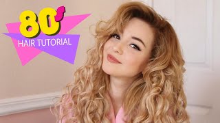 Easy 80s Bombshell Hair Tutorial [upl. by Naujak952]