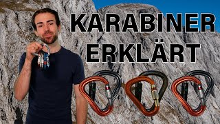 KARABINER  Details einfach erklärt  Bergsteigen Grundlagenkurs 1 [upl. by Lj127]