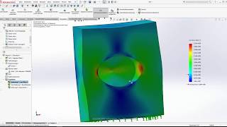 SIMULATION SOLIDWORKS Tutorial  DEUTSCH  CAD [upl. by Dronski]