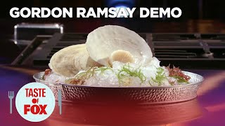 Gordon Ramsay Demonstrates The Perfect Way To Sear Scallops  FOOD CLUB FOX [upl. by Shaughn]