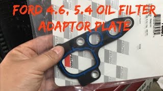 How Replace a 46 54 Ford oil filter adapter plate gasket [upl. by Lugo524]