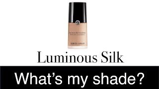 Find Your Shade  Armani Luminous Silk Foundation [upl. by Gwenneth]