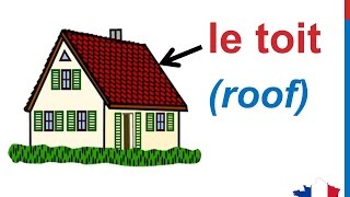 French Lesson 81  Rooms in the house Vocabulary  Les pièces de la maison  Partes de la casa [upl. by Akeret]