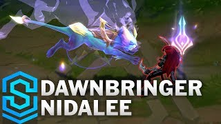 Dawnbringer Nidalee Skin Spotlight  League of Legends [upl. by Aihsei]