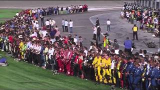 Dan Wheldon Fatal Crash Death Announcement and Salute  Live HD [upl. by Duleba]