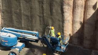 Shotcrete Application on an Underground Basement Excavation [upl. by Viv392]