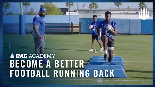 3 Football Drills to Become a Better Running Back [upl. by Aibsel]