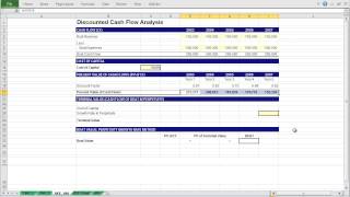 A Basic Discounted Cash Flow Model [upl. by Nalhsa]