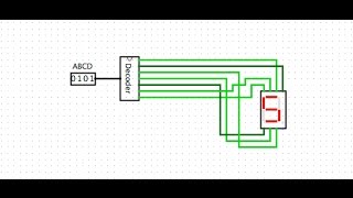 7 Segment Display using Logisim [upl. by Scammon]