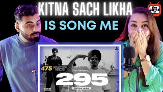 295 Official Audio  Sidhu Moose Wala  The Kidd  Moosetape  Delhi Couple Reactions [upl. by Oiuqise]