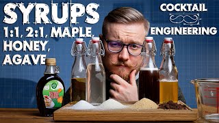 Essential Cocktail Syrups  Sugars in cocktails EXPLAINED Vol1 [upl. by Anilasor]