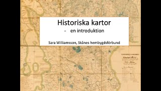 Historiska kartor  en introduktion [upl. by Winstonn]