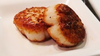 How to Sear Scallops  NoRecipeRequiredcom [upl. by Cleasta]