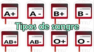 Los tipos de sangre [upl. by Asseralc491]