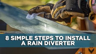 How to Install a Rain Diverter [upl. by Nnaeiram686]