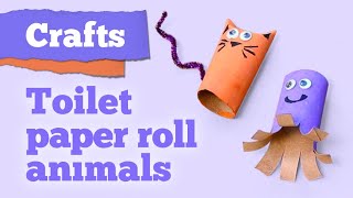 Crafts for kids Toilet paper roll animals [upl. by Idnis]