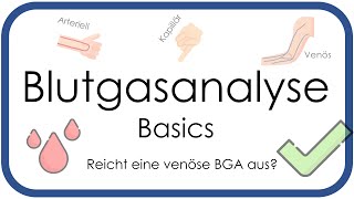 Blutgasanalyse BGA Basics  Überblick arteriell venös kapillär  Teil 1 [upl. by Sorel800]