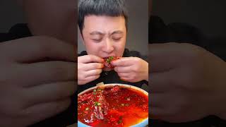 MUKBANG  skewers spicy asmr shorts [upl. by Ylrehc]