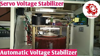 Servo voltage stabilizer And Automatic voltage stabilizer Working  Skill Development [upl. by Alyworth911]