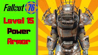 Fallout 76 Power Armor  Easy Raider Power Armor at Level 15 [upl. by Gisele]