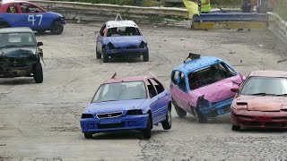 Banger Racing Angmering Raceway Van Bangers 24716 [upl. by Engis]