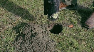 How to Use a Post Hole Digger [upl. by Lyrrehs]