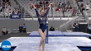 Natalie Wojcik beam routine — 2021 NCAA gymnastics championship [upl. by Becket]