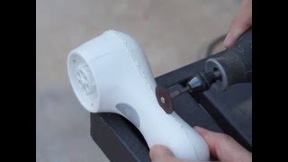 Clarisonic Mia Battery Replacement Part 3 Cutting with the Dremel Tool [upl. by Lanita]